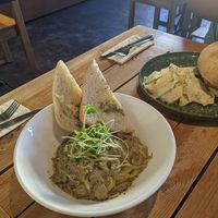 Mushroom Alfredo with Garlic bread at Ver De in Puerto Princesa