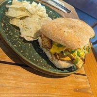 Tofu steak and Cheese Panini with Taro Crisps at Ver De in Puerto Princesa