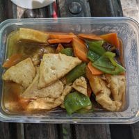 Tofu special at El Chino Misterioso in Bilbao