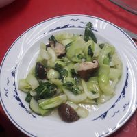 Pak choi con shiitake at El Chino Misterioso in Bilbao