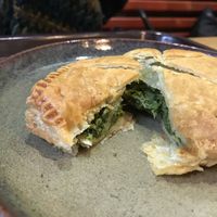 not vegan but veg! spinach and ricotta at Arugula in Madrid