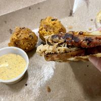 Half consumed   at Juju's Vegan Cajun & Creole Cuisine  in Lincoln