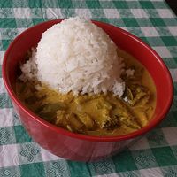 Golden Veggie Curry w/ Jasmine Rice at Juju's Vegan Cajun & Creole Cuisine  in Lincoln
