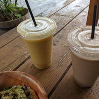 Mango Margarita (left). Morning Mana (right). at Leahi Health in Koloa