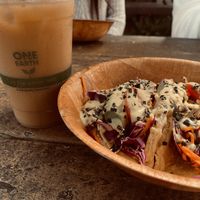 Mock tuna tacos  at Leahi Health in Koloa