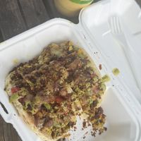 Pineapple Express and breakfast tacos   at Leahi Health in Koloa