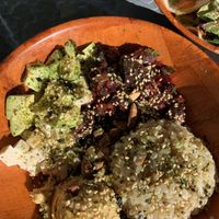 Beet poke salad at Leahi Health in Koloa