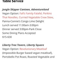 Online menu at Walt Disney World - Jungle Navigation Co Skipper Canteen in Lake Buena Vista