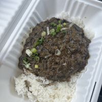 Loco Moco to go  at Far West Fungi in Santa Cruz