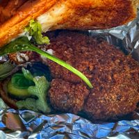 Lions mane Louisiana style spicy   at Far West Fungi in Santa Cruz