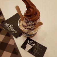Soft serve ice cream. at Little Damage in Central Singapore