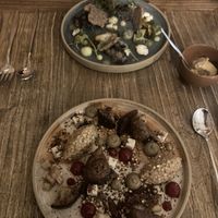 Two starters of the day  at Locafé in Grenoble