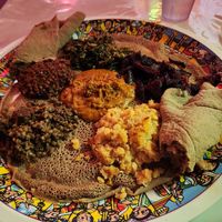 Veggie combo plate at Agelgil in St Paul