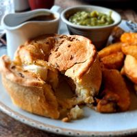 Vegan cauliflower cheese pie at The Milton Arms in Barnsley