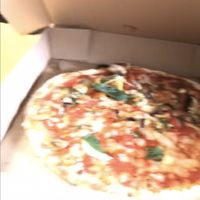 Vegan pizza . Sorry about the awful picture couldn’t wait to eat it !  at More? The Artisan bakery in Staveley