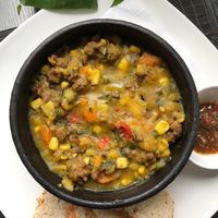 Dish of the day at La Converseria in Santiago