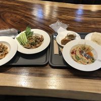 The vegan set menu for 299THB at Sook Sathorn - Silom in Bangkok