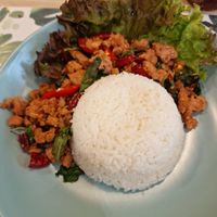 Mock meat and chily at Sook Sathorn - Silom in Bangkok