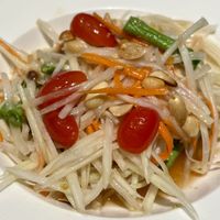 Mango salad   at Sook Sathorn - Silom in Bangkok