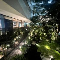 Food court overlooking a courtyard   at Sook Sathorn - Silom in Bangkok