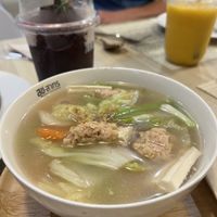 Cabbage and tofu soup   at Sook Sathorn - Silom in Bangkok