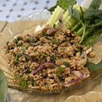 Larb  at Sook Sathorn - Silom in Bangkok