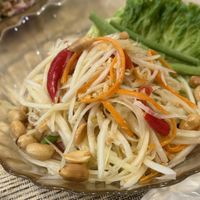 Som tum  at Sook Sathorn - Silom in Bangkok