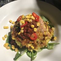 Corn fritters   at Sassafras in Paddington