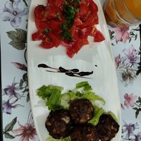 Vegan meatballs at Zebu in Bologna