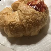 Vegan strawberry jam croissant  at Zebu in Bologna