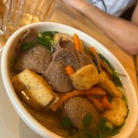 Pho with vegan beef at Huong Viet in Hanoi