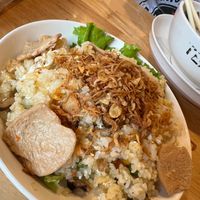 Fried rice with vegan chicken at Huong Viet in Hanoi
