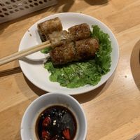 Very tasty spring rolls   at Huong Viet in Hanoi