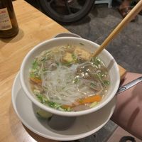 Pho with plenty of bok choy  at Huong Viet in Hanoi