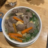 Vegan beef pho at Huong Viet in Hanoi