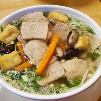 Mock chicken pho at Huong Viet in Hanoi