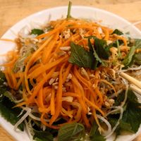 Papaya salad at Huong Viet in Hanoi