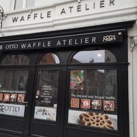 Outside at Otto Waffle Atelier in Bruges