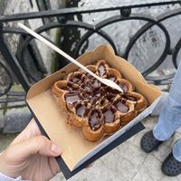 Veg waffle   at Otto Waffle Atelier in Bruges