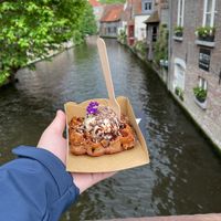 Chocolate Lady waffle  at Otto Waffle Atelier in Bruges