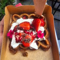 Vegan Waffle 😍 at Otto Waffle Atelier in Bruges