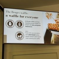 Menu  at Otto Waffle Atelier in Bruges