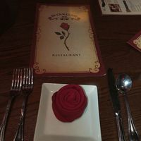 Table set-up. at Walt Disney World - Be Our Guest in Lake Buena Vista