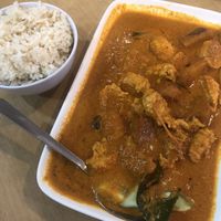 Rendang with brown rice  at Nature's Vegetarian Restaurant in Petaling Jaya