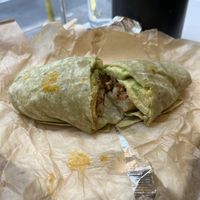 Breakfast burrito  at Om Juice Bar in New York City