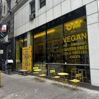 Outside  at Om Juice Bar in New York City