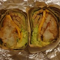 All day breakfast burrito at Om Juice Bar in New York City