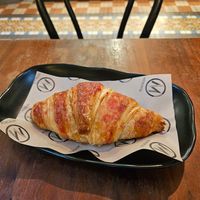 Vegan raspberry croissant at Metropole QVB in Sydney