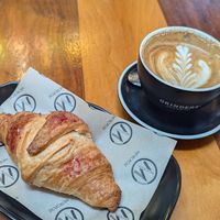 The croissant I had was hot out of the oven! at Metropole QVB in Sydney