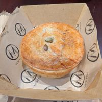 Mushroom lentil pie at Metropole QVB in Sydney
